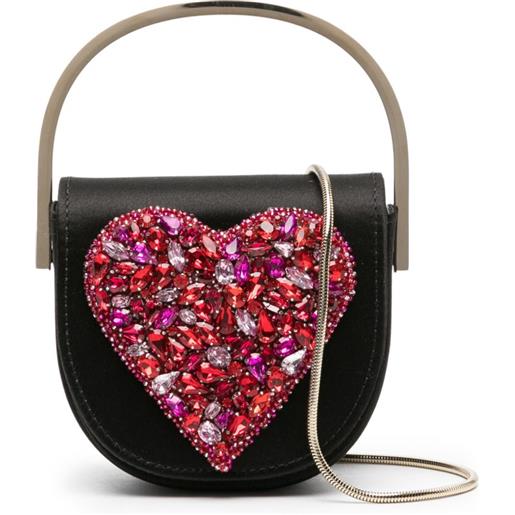 Aquazzura borsa mini love me - nero