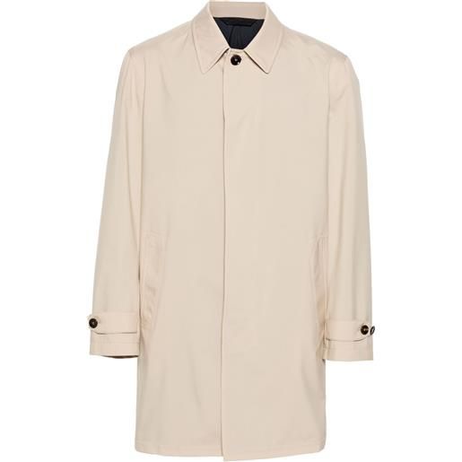 Brioni parka monopetto midi - toni neutri