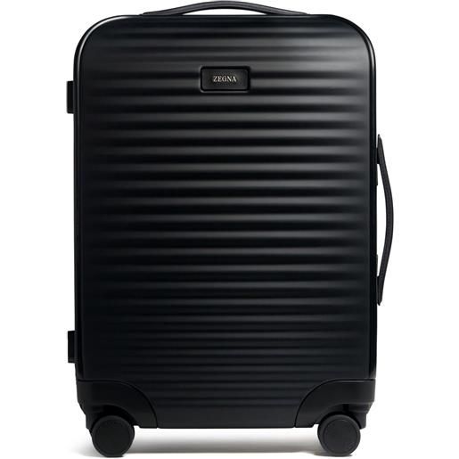 Zegna valigia con applicazione - nero