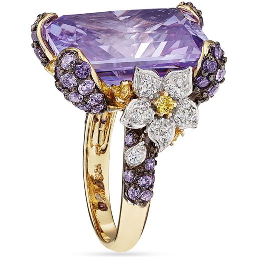 Anabela Chan anello lilac cinderella in oro vermeil 18kt - viola