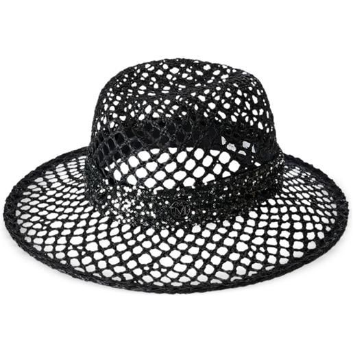 Maison Michel fedora virginie con paillettes - nero