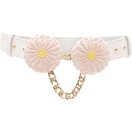 Lethicia Bronstein cintura margarita con applicazione - bianco