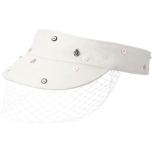 Maison Michel visiera new abby - bianco