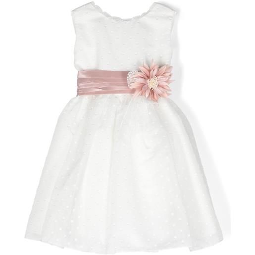 AMAYA blusa con ricamo a fiori - bianco