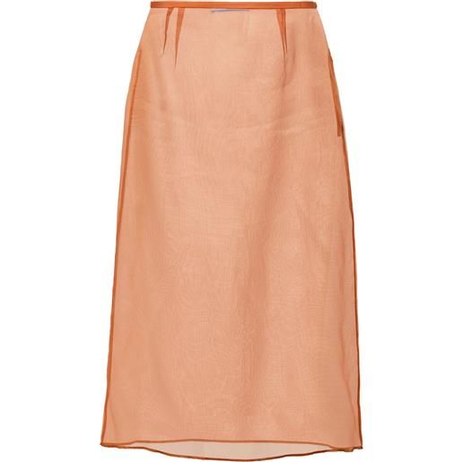 Prada gonna midi - arancione