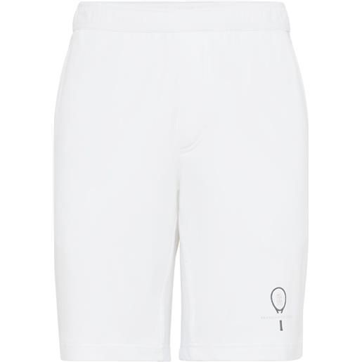 Brunello Cucinelli shorts con ricamo - bianco