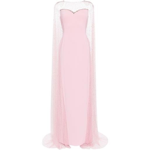 Jenny Packham abito da sera cordelia con strass - rosa