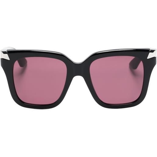 Alexander McQueen Eyewear occhiali da sole squadrati - nero