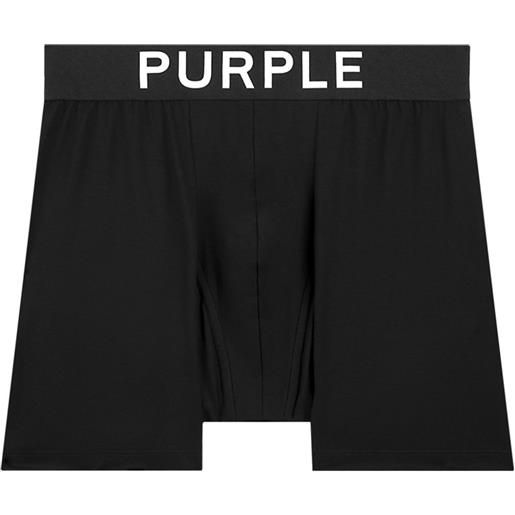 Purple Brand slip con logo (3 pezzi) - nero