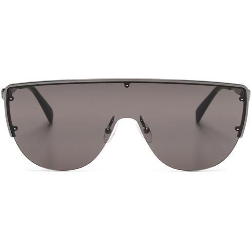 Alexander McQueen Eyewear occhiali da sole a mascherina - nero