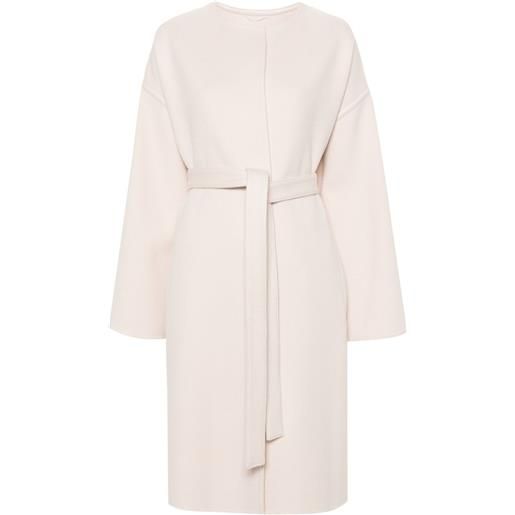 Yves Salomon cappotto con cintura - rosa