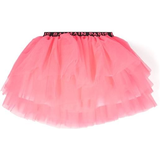 Balmain Kids tutù con stampa - rosa