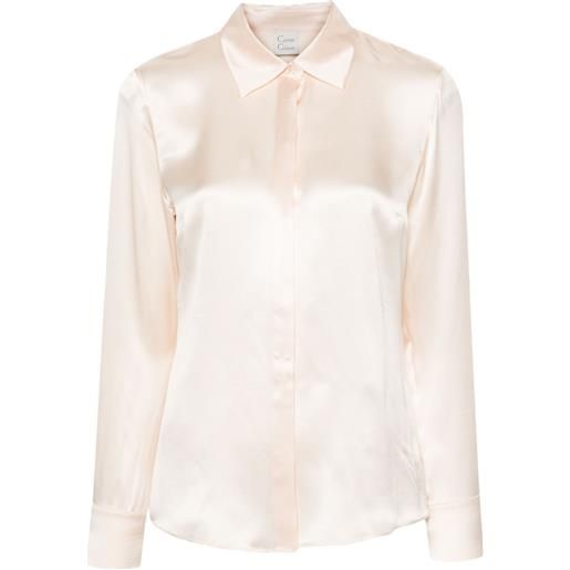 Carine Gilson top pigiama a maniche lunghe - rosa