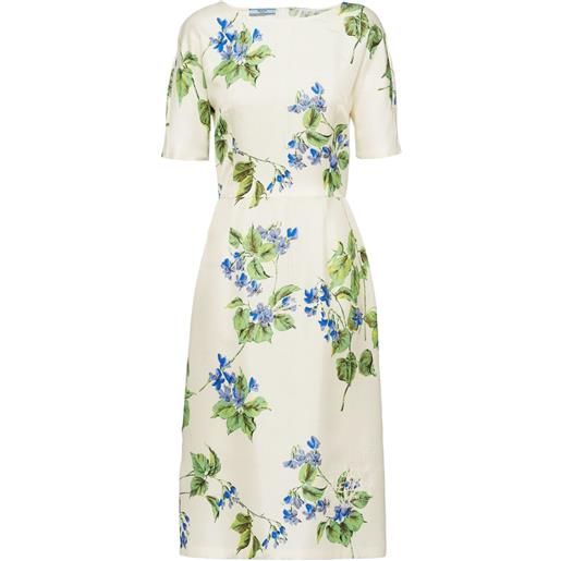 Prada abito a fiori - toni neutri