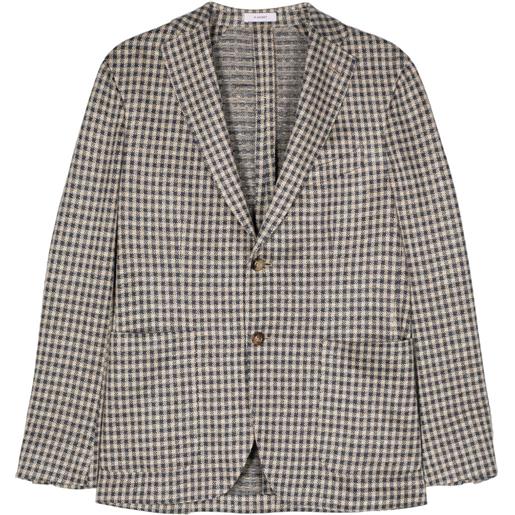 Boglioli blazer con motivo pied-de-poule - toni neutri
