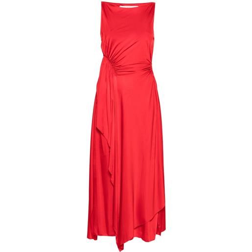 Lanvin abito con design a strati - rosso