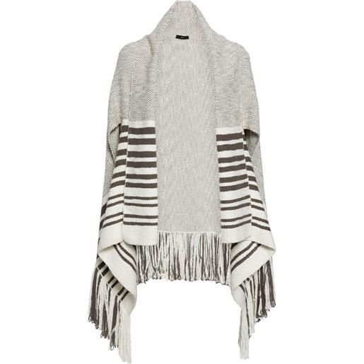 VOZ mantella con scollo a v - bianco