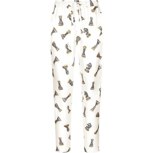Dolce & Gabbana pantaloni con stampa - bianco