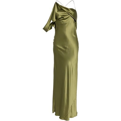 Michelle Mason abito da sera asimmetrico - verde