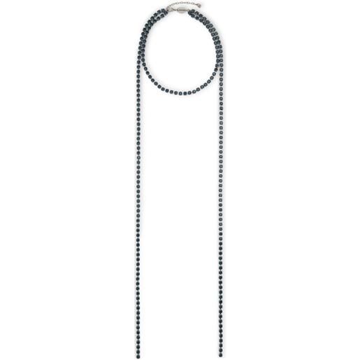 DSQUARED2 collana con cristalli - argento