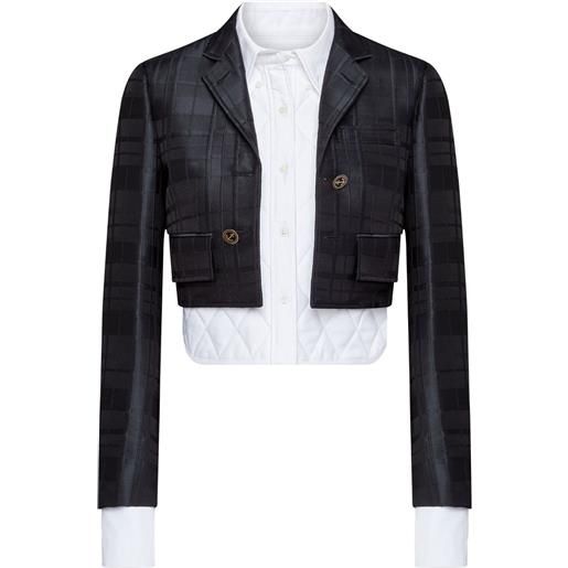 Thom Browne giacca a strati - nero