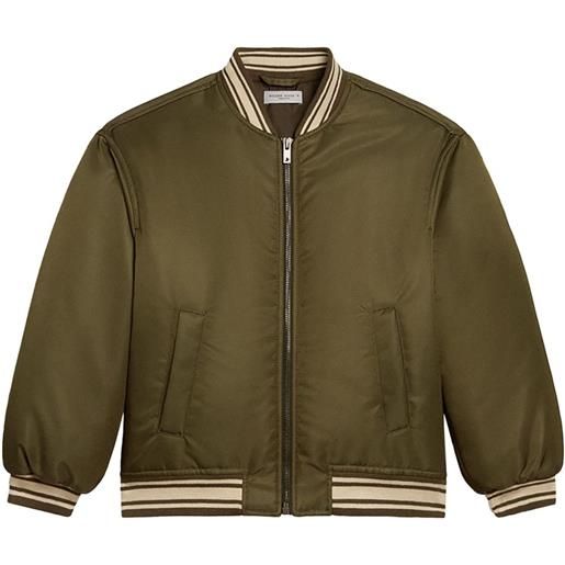 Golden Goose Kids bomber journey con ricamo - verde