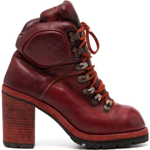 Guidi stivali stringati r19av 100mm - rosso