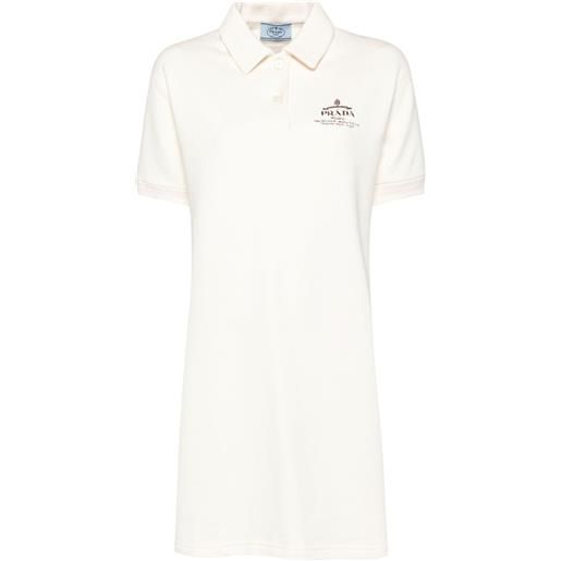 Prada abito corto in pile - bianco
