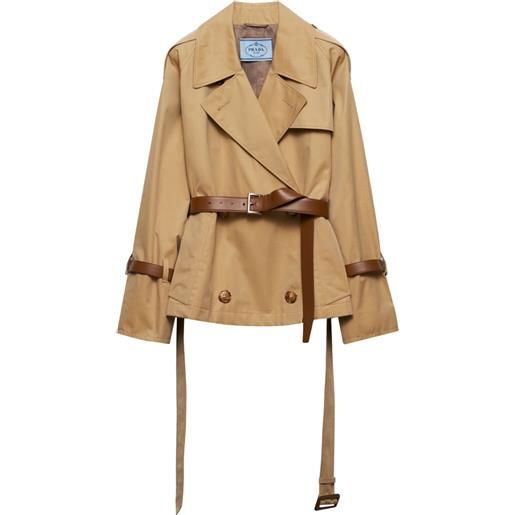Prada trench con cintura - marrone