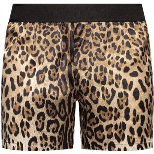 Dolce & Gabbana boxer leopardati - marrone