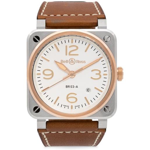 Bell & Ross orologio br 03 41mm - bianco