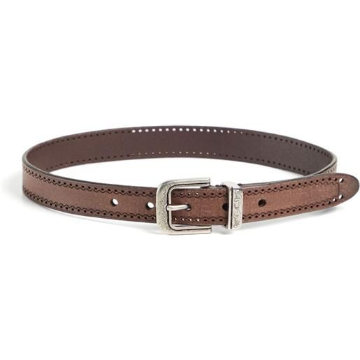 Brunello Cucinelli Kids cintura traforata - marrone
