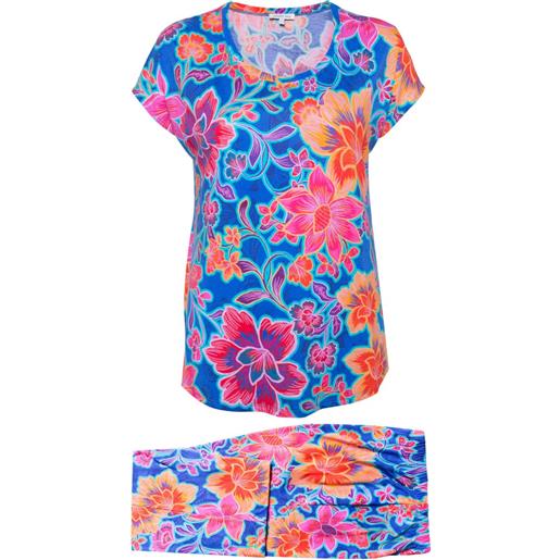 Johnny Was pigiama the bobbie crop - blu