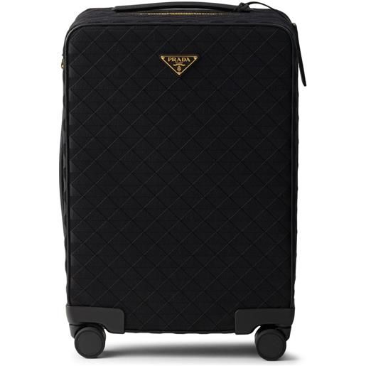 Prada valigia con ricamo - nero