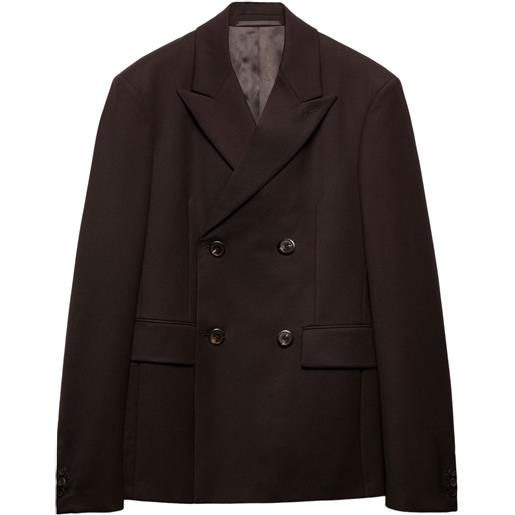 Prada giacca doppiopetto - marrone
