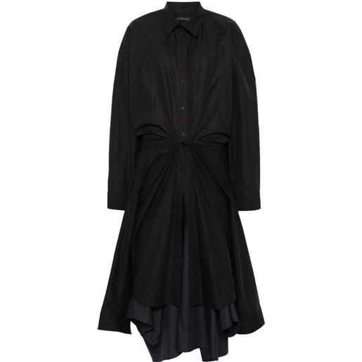 Balenciaga chemisier maxi patched - nero