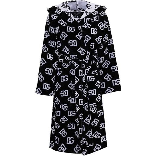 Dolce & Gabbana vestaglia con effetto jacquard - nero