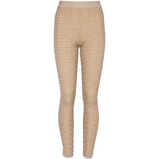 Balmain leggings labyrinth - toni neutri