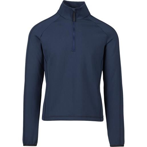 Aztech Mountain top con mezza zip - blu