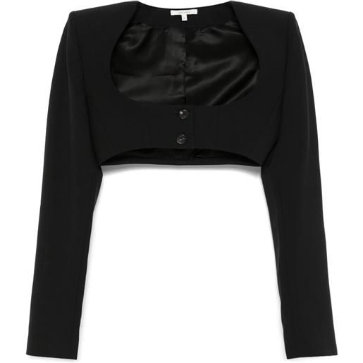 Nensi Dojaka giacca crop - nero