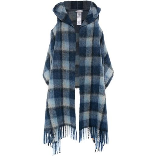 Woolrich sciarpa con cappuccio - blu