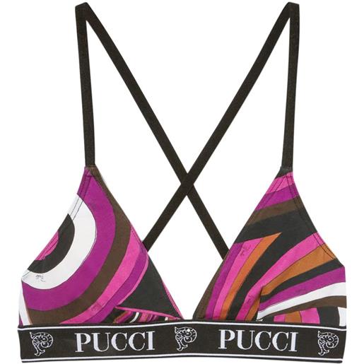 PUCCI set di 3 reggiseni con stampa - rosa