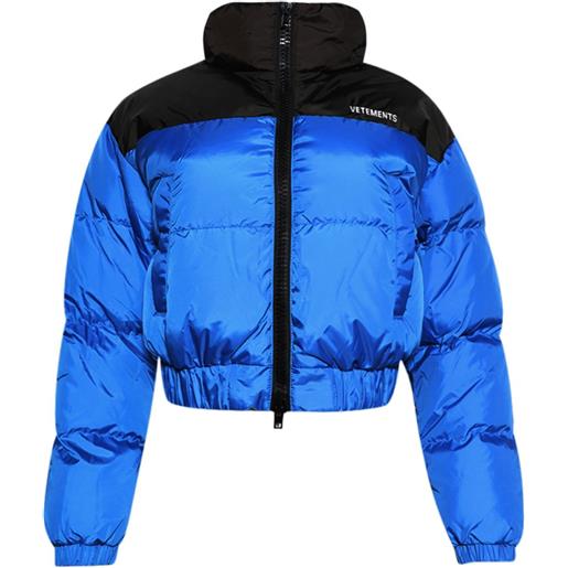 VETEMENTS piumino con stampa - blu