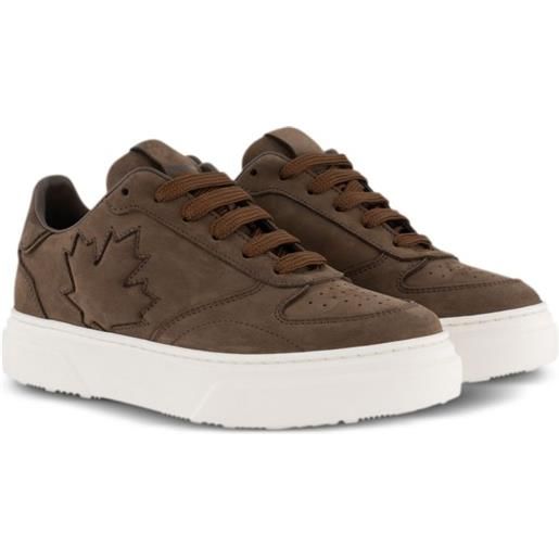 DSQUARED2 KIDS sneakers maple leaf - marrone