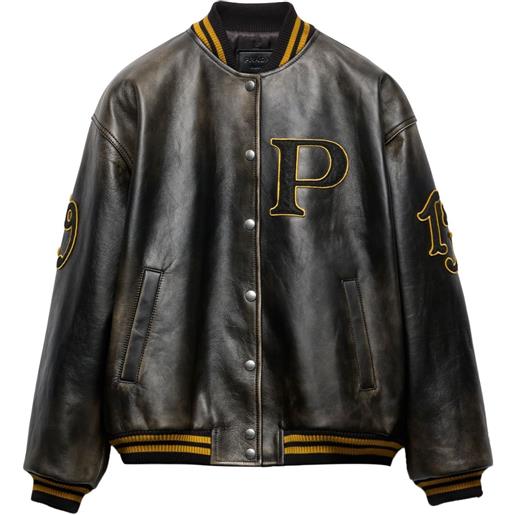 Prada bomber con applicazione - nero