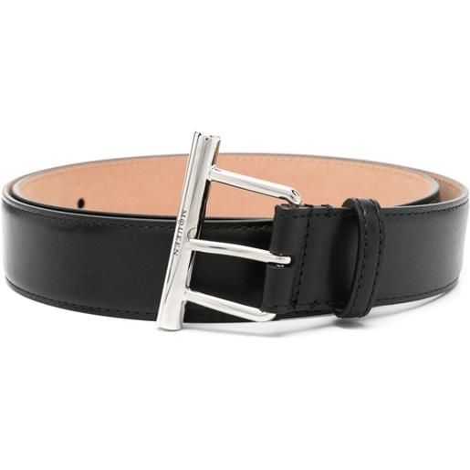 Alexander McQueen cintura in pelle - nero