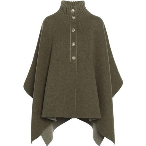 Barrie mantella in cashmere - verde