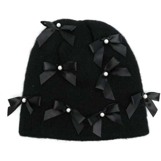 Jennifer Behr berretto con fiocco - nero