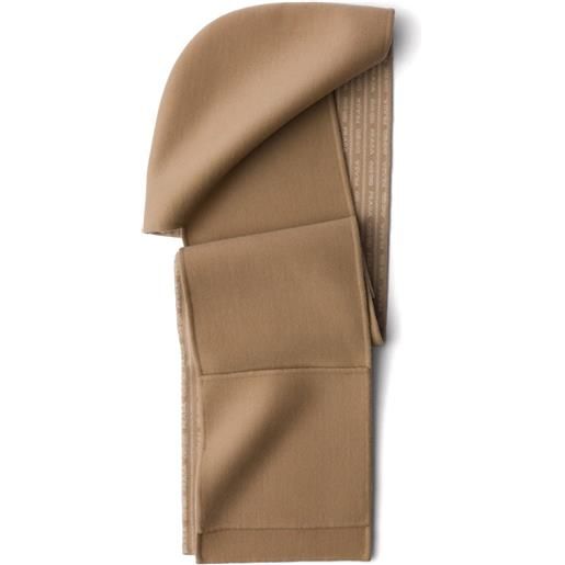 Prada sciarpa con cappuccio - marrone