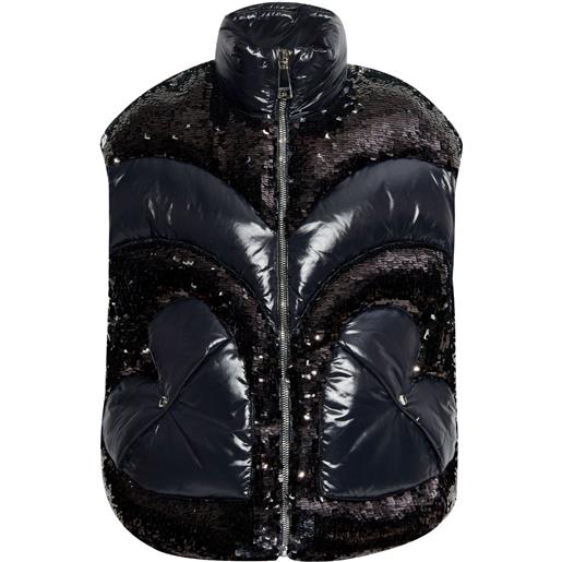 Khrisjoy gilet con paillettes - nero